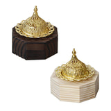 Maxbell Wood Censer Decor Fragrance Diffuser Cone Burner for Bedroom Desktop Office Black