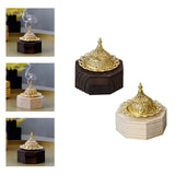 Maxbell Wood Censer Decor Fragrance Diffuser Cone Burner for Bedroom Desktop Office Black