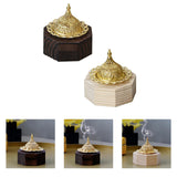 Maxbell Wood Censer Decor Fragrance Diffuser Cone Burner for Bedroom Desktop Office Black