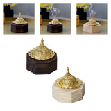 Maxbell Wood Censer Decor Fragrance Diffuser Cone Burner for Bedroom Desktop Office Black