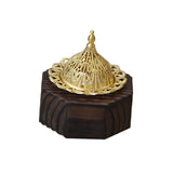 Maxbell Wood Censer Decor Fragrance Diffuser Cone Burner for Bedroom Desktop Office Black