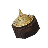 Maxbell Wood Censer Decor Fragrance Diffuser Cone Burner for Bedroom Desktop Office Black