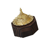 Maxbell Wood Censer Decor Fragrance Diffuser Cone Burner for Bedroom Desktop Office Black