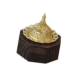 Maxbell Wood Censer Decor Fragrance Diffuser Cone Burner for Bedroom Desktop Office Black
