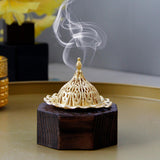 Maxbell Wood Censer Decor Fragrance Diffuser Cone Burner for Bedroom Desktop Office Black