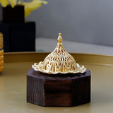 Maxbell Wood Censer Decor Fragrance Diffuser Cone Burner for Bedroom Desktop Office Black