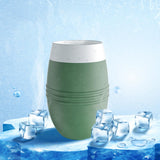 Maxbell Silicone Vacuum Insulated Tumbler Double Wall 200ml for Kitchen Green