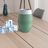 Maxbell Silicone Vacuum Insulated Tumbler Double Wall 200ml for Kitchen Green