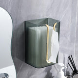 Maxbell Wall Mounted Tissue Box Holder Tissue Case for Living Room Bathroom Green