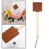 Maxbell Fly Swatter Indoor Household with Long Handle for Flies, Bees Outdoor Brown