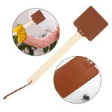Maxbell Fly Swatter Indoor Household with Long Handle for Flies, Bees Outdoor Brown