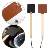 Maxbell Fly Swatter Indoor Household with Long Handle for Flies, Bees Outdoor Brown