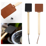 Maxbell Fly Swatter Indoor Household with Long Handle for Flies, Bees Outdoor Brown