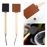 Maxbell Fly Swatter Indoor Household with Long Handle for Flies, Bees Outdoor Brown