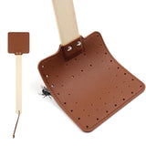 Maxbell Fly Swatter Indoor Household with Long Handle for Flies, Bees Outdoor Brown