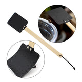 Maxbell Fly Swatter Indoor Household with Long Handle for Flies, Bees Outdoor Black