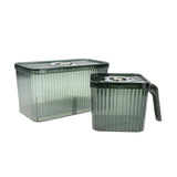 Maxbell Fridge Organizer Container with Handle with Freshness Timer Lid for Kitchen small green