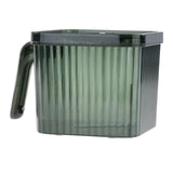 Maxbell Fridge Organizer Container with Handle with Freshness Timer Lid for Kitchen small green