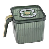 Maxbell Fridge Organizer Container with Handle with Freshness Timer Lid for Kitchen small green