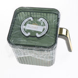 Maxbell Fridge Organizer Container with Handle with Freshness Timer Lid for Kitchen small green