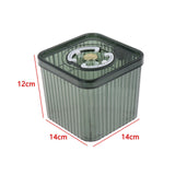 Maxbell Fridge Organizer Container with Handle with Freshness Timer Lid for Kitchen small green