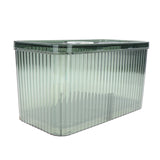 Maxbell Fridge Organizer Container with Handle with Freshness Timer Lid for Kitchen large green