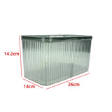 Maxbell Fridge Organizer Container with Handle with Freshness Timer Lid for Kitchen large green