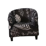 Maxbell Polyester Tub Chair Covers Armchair cover, home decors for Living room, bar Black