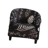Maxbell Polyester Tub Chair Covers Armchair cover, home decors for Living room, bar Black