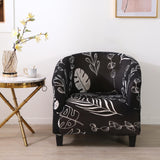 Maxbell Polyester Tub Chair Covers Armchair cover, home decors for Living room, bar Black