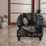 Maxbell Polyester Tub Chair Covers Armchair cover, home decors for Living room, bar Black