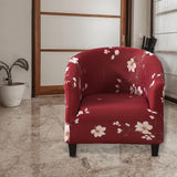 Maxbell Polyester Tub Chair Covers Armchair cover, home decors for Living room, bar Red