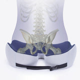 Maxbell Travel Donut Seat Cushion Memory Foam for Wheelchair Postnatal Pregnancy Black