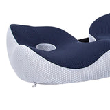 Maxbell Travel Donut Seat Cushion Memory Foam for Wheelchair Postnatal Pregnancy Navy