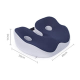 Maxbell Travel Donut Seat Cushion Memory Foam for Wheelchair Postnatal Pregnancy Navy