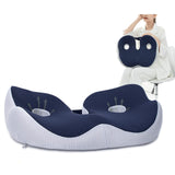 Maxbell Travel Donut Seat Cushion Memory Foam for Wheelchair Postnatal Pregnancy Navy