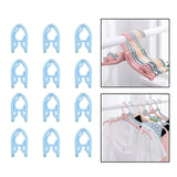Maxbell Portable Travel Clothes Hanger Folding Sweater Business Trip Blue