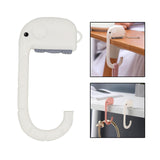 Maxbell Purse Hooks Hanging ABS Handbag Hangers Decorative travel Dormitory White