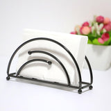 Maxbell Metal Tabletop Paper Napkin Holder Stand Organization for home Black