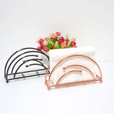 Maxbell Metal Tabletop Paper Napkin Holder Stand Organization for home Black