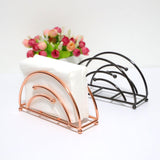 Maxbell Metal Tabletop Paper Napkin Holder Stand Organization for home Black