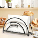 Maxbell Metal Tabletop Paper Napkin Holder Stand Organization for home Black