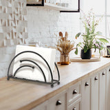 Maxbell Metal Tabletop Paper Napkin Holder Stand Organization for home Black
