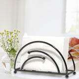 Maxbell Metal Tabletop Paper Napkin Holder Stand Organization for home Black