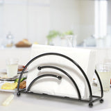 Maxbell Metal Tabletop Paper Napkin Holder Stand Organization for home Black