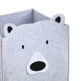 Maxbell Collapsible Storage Box Folding Jumbo Storage Chest ToyBox Basket Grey 35cm