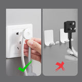 Maxbell Wall Socket Holder Hanging Plug Hanger for Home, Bathroom Two Plug