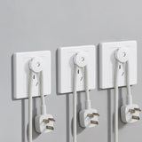 Maxbell Wall Socket Holder Hanging Plug Hanger for Home, Bathroom Two Plug