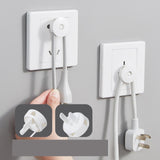 Maxbell Wall Socket Holder Hanging Plug Hanger for Home, Bathroom Two Plug