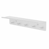 Maxbell Wall Mounted Key Hook Key Organizer Rack for Entryway Porch Bedroom White